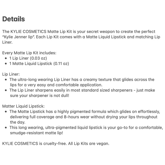 NEW Kylie Jenner Cosmetics Matte Lip Kit HIGH MAINTENANCE - Picture 11 of 11